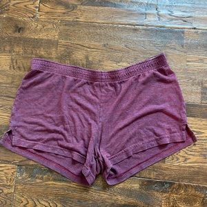 American Apparel Maroon Lounge Shorts